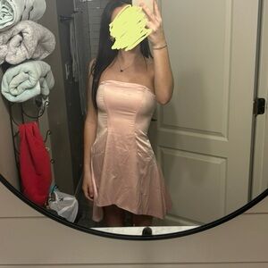 BRAND NEW with tags from Babyboo, size xs (0), light pink, silky, strapless